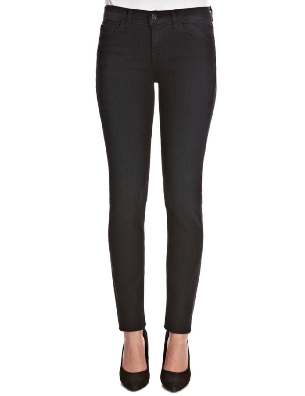J Brand Black 29 Denim Jeans Cotton 5-Pockets Mid Rise Skinny Leg Alley Cat